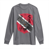 Trinidad and Tobago Flag Lion Long Sleeve Shirt Caribbean Souvenir - Wonder Print Shop