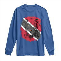 Trinidad and Tobago Flag Lion Long Sleeve Shirt Caribbean Souvenir - Wonder Print Shop