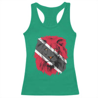 Trinidad and Tobago Flag Lion Racerback Tank Top Caribbean Souvenir - Wonder Print Shop