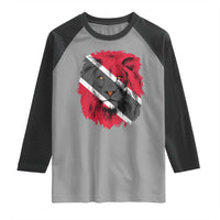 Trinidad and Tobago Flag Lion Raglan Shirt Caribbean Souvenir - Wonder Print Shop
