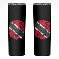 Trinidad and Tobago Flag Lion Skinny Tumbler Caribbean Souvenir - Wonder Print Shop