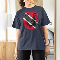 Trinidad and Tobago Flag Lion T Shirt For Women Caribbean Souvenir - Wonder Print Shop