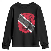Trinidad and Tobago Flag Lion Youth Sweatshirt Caribbean Souvenir - Wonder Print Shop