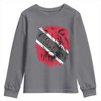 Trinidad and Tobago Flag Lion Youth Sweatshirt Caribbean Souvenir - Wonder Print Shop