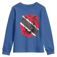 Trinidad and Tobago Flag Lion Youth Sweatshirt Caribbean Souvenir - Wonder Print Shop