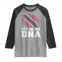 Trinidad and Tobago In My DNA Raglan Shirt Trini Trinidadian Proud - Wonder Print Shop