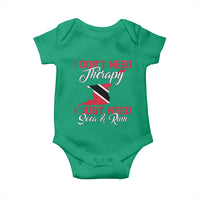 Funny Trini Baby Onesie Just Need Soca & Rum Trinidad and Tobago Flag - Wonder Print Shop