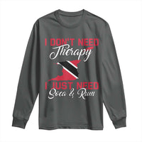 Funny Trini Long Sleeve Shirt Just Need Soca & Rum Trinidad and Tobago Flag - Wonder Print Shop