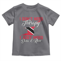 Funny Trini Toddler T Shirt Just Need Soca & Rum Trinidad and Tobago Flag - Wonder Print Shop