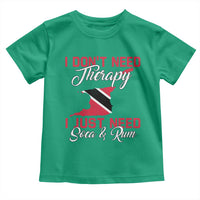 Funny Trini Toddler T Shirt Just Need Soca & Rum Trinidad and Tobago Flag - Wonder Print Shop