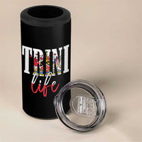 Trini Life 4 in 1 Can Cooler Tumbler Trinidad and Tobago Flag Caribbean Souvenir - Wonder Print Shop