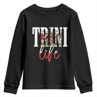 Trini Life Youth Sweatshirt Trinidad and Tobago Flag Caribbean Souvenir - Wonder Print Shop