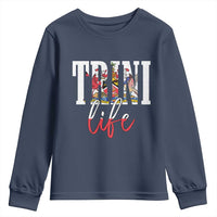 Trini Life Youth Sweatshirt Trinidad and Tobago Flag Caribbean Souvenir - Wonder Print Shop