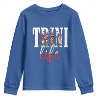 Trini Life Youth Sweatshirt Trinidad and Tobago Flag Caribbean Souvenir - Wonder Print Shop