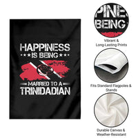 Happiness Is Being Married to a Trinidadian Garden Flag Trinidad & Tobago Flag Couples Gift - Wonder Print Shop