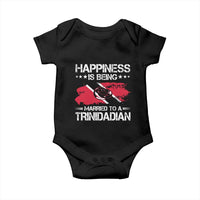 Happiness Is Being Married to a Trinidadian Baby Onesie Trinidad & Tobago Flag Couples Gift - Wonder Print Shop