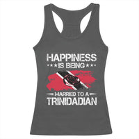Happiness Is Being Married to a Trinidadian Racerback Tank Top Trinidad & Tobago Flag Couples Gift - Wonder Print Shop