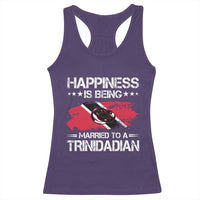 Happiness Is Being Married to a Trinidadian Racerback Tank Top Trinidad & Tobago Flag Couples Gift - Wonder Print Shop