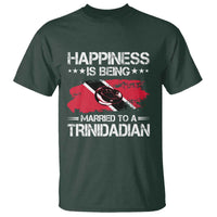 Happiness Is Being Married to a Trinidadian T Shirt Trinidad & Tobago Flag Couples Gift - Wonder Print Shop