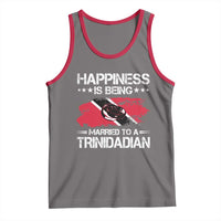 Happiness Is Being Married to a Trinidadian Tank Top Trinidad & Tobago Flag Couples Gift - Wonder Print Shop