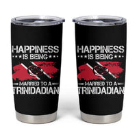 Happiness Is Being Married to a Trinidadian Tumbler Cup Trinidad & Tobago Flag Couples Gift - Wonder Print Shop