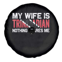 My Wife Is Trinidadian Nothing Scares Me Puerto Rican Spare Tire Cover Funny Trinidad & Tobago Husband Gift - Wonder Print Shop