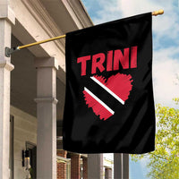 Trini Pride Garden Flag Trinidad and Tobago Heart Flag Caribbean Roots - Wonder Print Shop