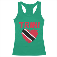 Trini Pride Racerback Tank Top Trinidad and Tobago Heart Flag Caribbean Roots - Wonder Print Shop