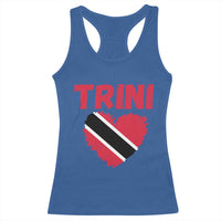 Trini Pride Racerback Tank Top Trinidad and Tobago Heart Flag Caribbean Roots - Wonder Print Shop