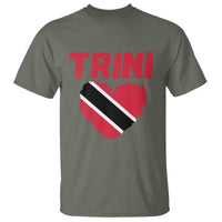 Trini Pride T Shirt Trinidad and Tobago Heart Flag Caribbean Roots - Wonder Print Shop