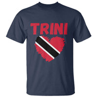 Trini Pride T Shirt Trinidad and Tobago Heart Flag Caribbean Roots - Wonder Print Shop