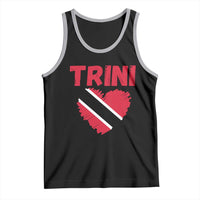 Trini Pride Tank Top Trinidad and Tobago Heart Flag Caribbean Roots - Wonder Print Shop