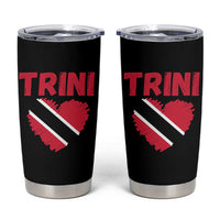 Trini Pride Tumbler Cup Trinidad and Tobago Heart Flag Caribbean Roots - Wonder Print Shop