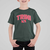 Trinidad and Tobago Flag T Shirt For Kid Trini Pride Vintage - Wonder Print Shop