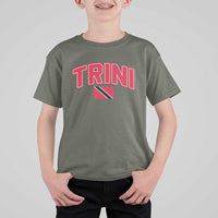 Trinidad and Tobago Flag T Shirt For Kid Trini Pride Vintage - Wonder Print Shop