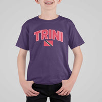 Trinidad and Tobago Flag T Shirt For Kid Trini Pride Vintage - Wonder Print Shop
