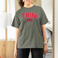 Trinidad and Tobago Flag T Shirt For Women Trini Pride Vintage - Wonder Print Shop