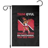 Trini Gyul Garden Flag Funny Trinidadian Girl Afro Island Girls Caribbean - Wonder Print Shop