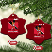 Trini Gyul Ceramic Ornament Funny Trinidadian Girl Afro Island Girls Caribbean - Wonder Print Shop