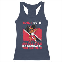 Trini Gyul Racerback Tank Top Funny Trinidadian Girl Afro Island Girls Caribbean - Wonder Print Shop