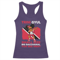 Trini Gyul Racerback Tank Top Funny Trinidadian Girl Afro Island Girls Caribbean - Wonder Print Shop