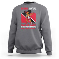 Trini Gyul Sweatshirt Funny Trinidadian Girl Afro Island Girls Caribbean - Wonder Print Shop