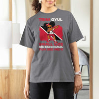 Trini Gyul T Shirt For Women Funny Trinidadian Girl Afro Island Girls Caribbean - Wonder Print Shop