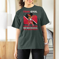 Trini Gyul T Shirt For Women Funny Trinidadian Girl Afro Island Girls Caribbean - Wonder Print Shop