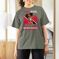 Trini Gyul T Shirt For Women Funny Trinidadian Girl Afro Island Girls Caribbean - Wonder Print Shop