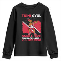 Trini Gyul Youth Sweatshirt Funny Trinidadian Girl Afro Island Girls Caribbean - Wonder Print Shop