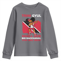Trini Gyul Youth Sweatshirt Funny Trinidadian Girl Afro Island Girls Caribbean - Wonder Print Shop