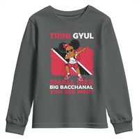Trini Gyul Youth Sweatshirt Funny Trinidadian Girl Afro Island Girls Caribbean - Wonder Print Shop