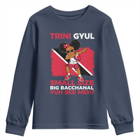 Trini Gyul Youth Sweatshirt Funny Trinidadian Girl Afro Island Girls Caribbean - Wonder Print Shop