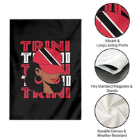 Proud Trini Afro Black Woman Garden Flag Trinidad and Tobago Flag Pride - Wonder Print Shop